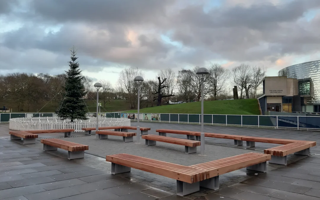 New Outside Seating & Lighting, University of Essex
